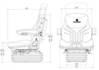 Sēdeklis Grammer Maximo Comfort Plus new design
