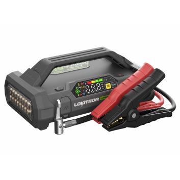 LOKITHOR 12V 3000A LiFePO4 starta palīgiekārta JA3000 PRO ar 150PSI kompresoru