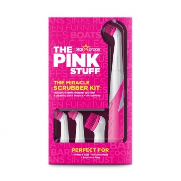 The Pink Stuff elektriskā tīrīšanas birste ar 4 maināmiem uzgaļiem