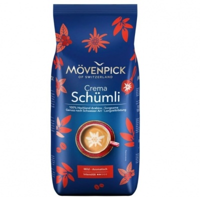 Movenpick Caffè Crema Schümli kafijas pupiņas 1000g