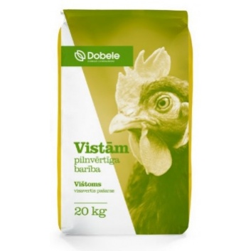 Pilnvērtīga barība dējējvistām 20kg