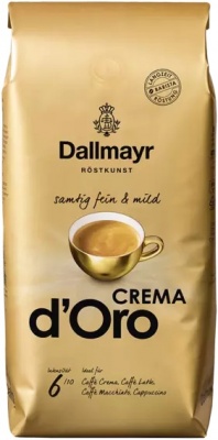 Dallmayr Crema d’Oro kafijas pupiņas 1000g