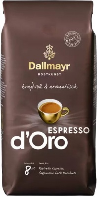 Dallmayr Espresso d’Oro kafijas pupiņas 1000g