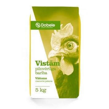 Pilnvērtīga barība dējējvistām 5kg