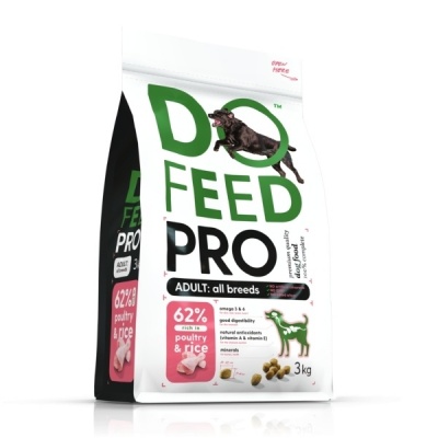 Suņu barība ar mājputnu gaļu, Do Feed Pro, 3kg