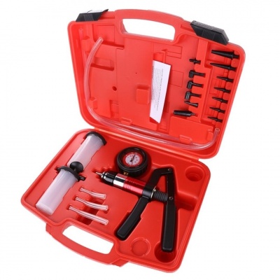 Vakuma un spiediena testēšanas un bremžu gaisa izspiešanas komplekts