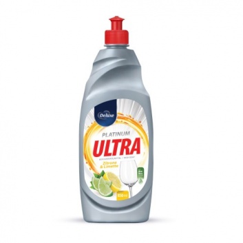 Deluxe Ultra Platinum trauku mazgāšanas līdzeklis ar citronu smaržu 850ml