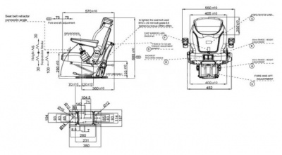 Sēdeklis Star ST05-TV140 PVC, mehāniskais